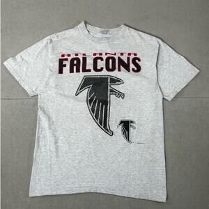 90s Vintage Atlanta Falcons Heather Gray T Shirt Size L